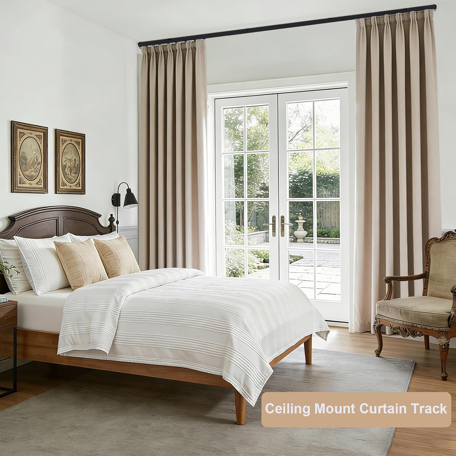 Thumbnail 6 de MaKefeile Ceiling Curtain Track, Aluminum Alloy