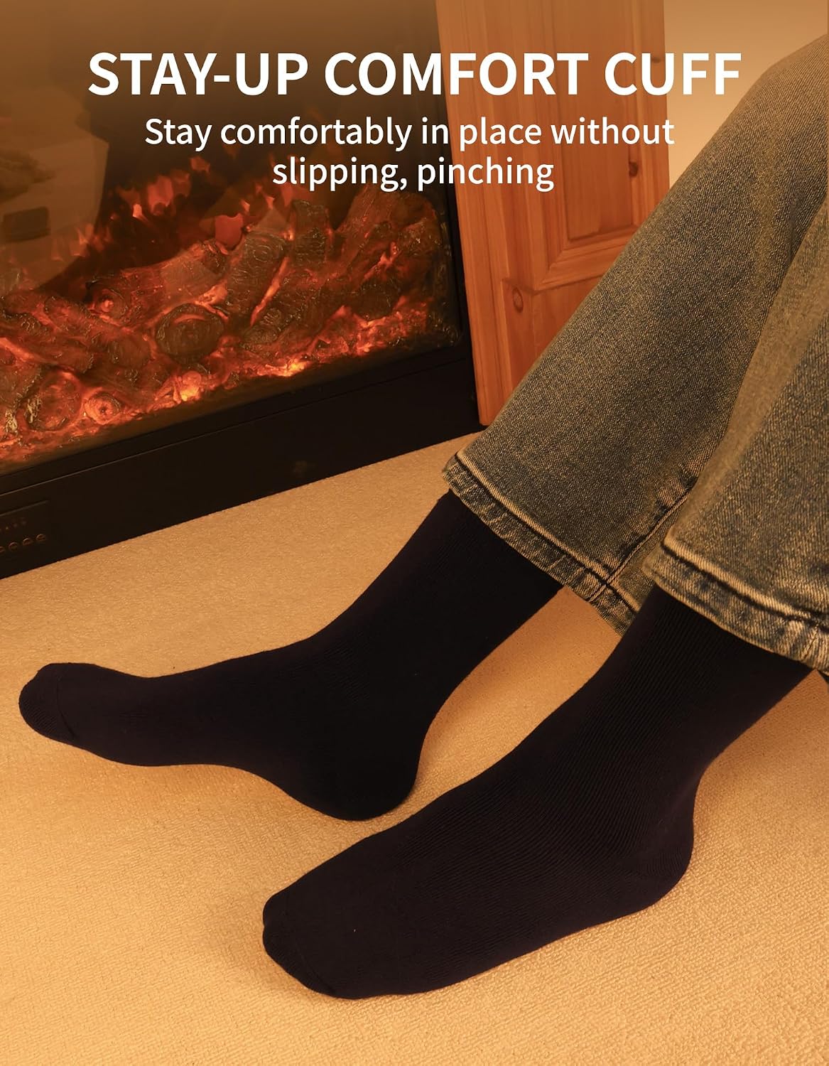 Thumbnail 4 de CLOSEMATE CT20 Men's Thermal Socks, Thick Moisture-Wicking, 2 Pairs