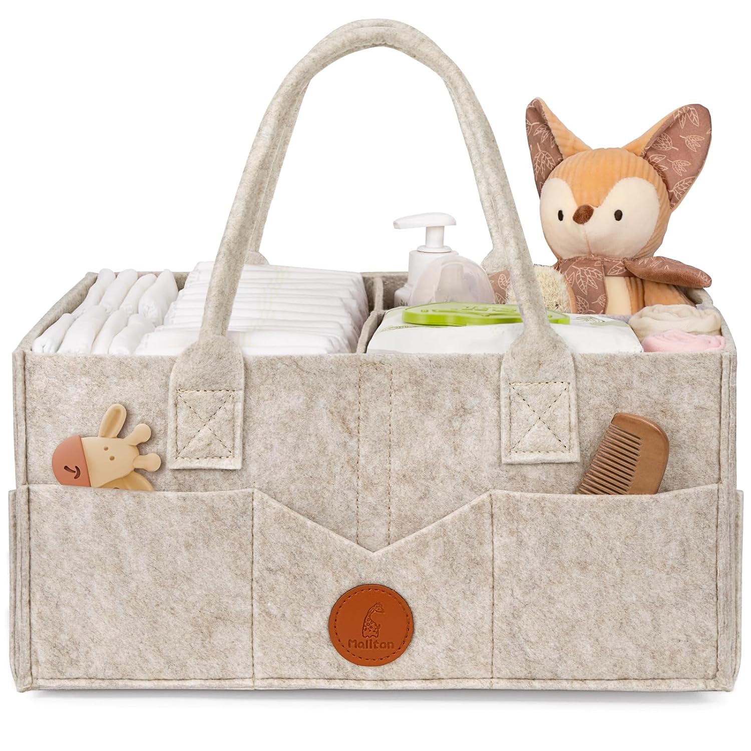 Detalle de Maliton Felt Diaper Caddy, Large
