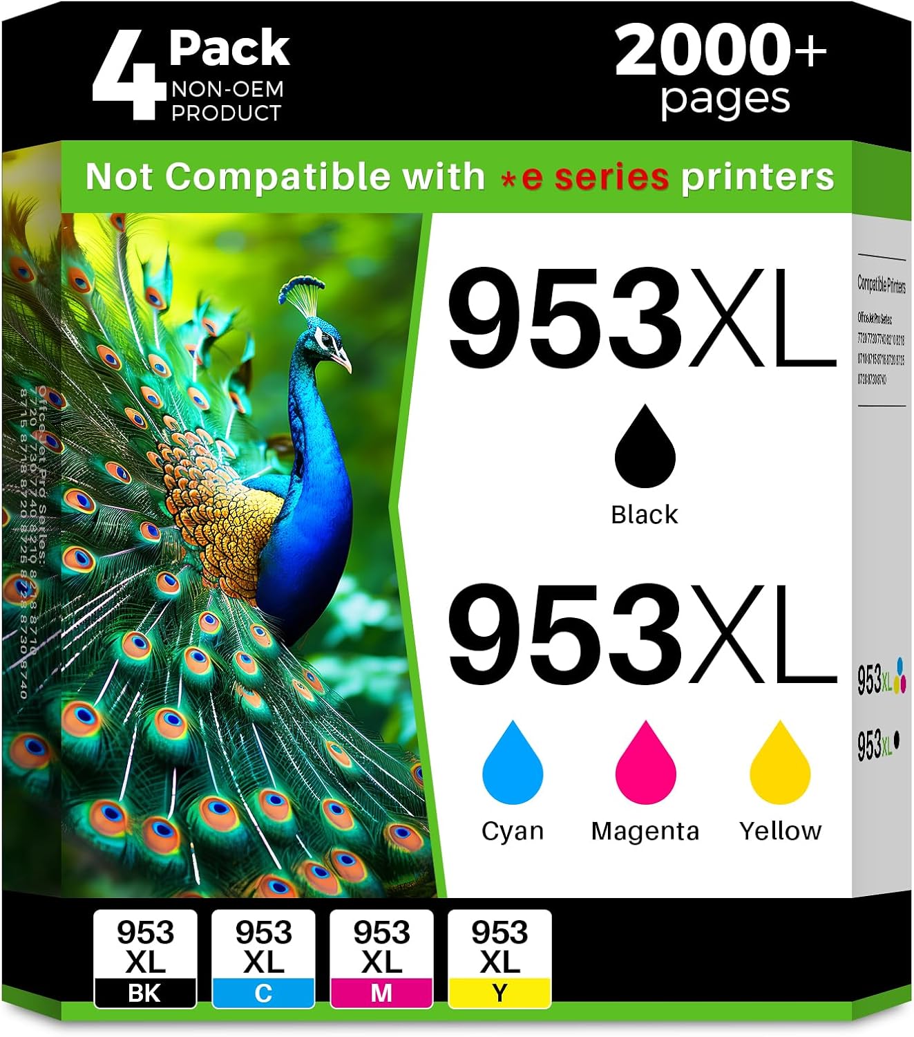 Detalle de Q-image 16XL Cartucce d'inchiostro Compatibili per Epson WorkForce WF-2630/2510/2750/2760/2010 – 15 pezzi (6N,3C,3M,3G)