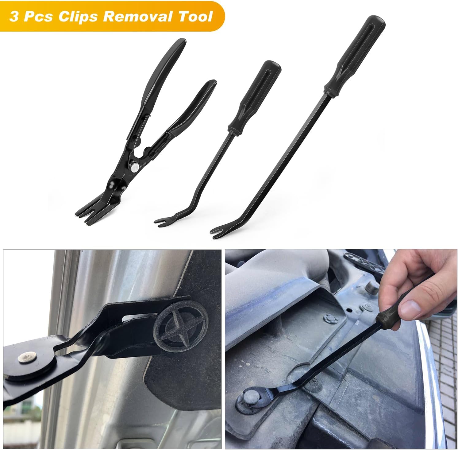 Detalle 2 de GOOACC 19-Piece Trim Removal Tool Set for Car Panels, Clips & Fasteners (with Storage Bag)