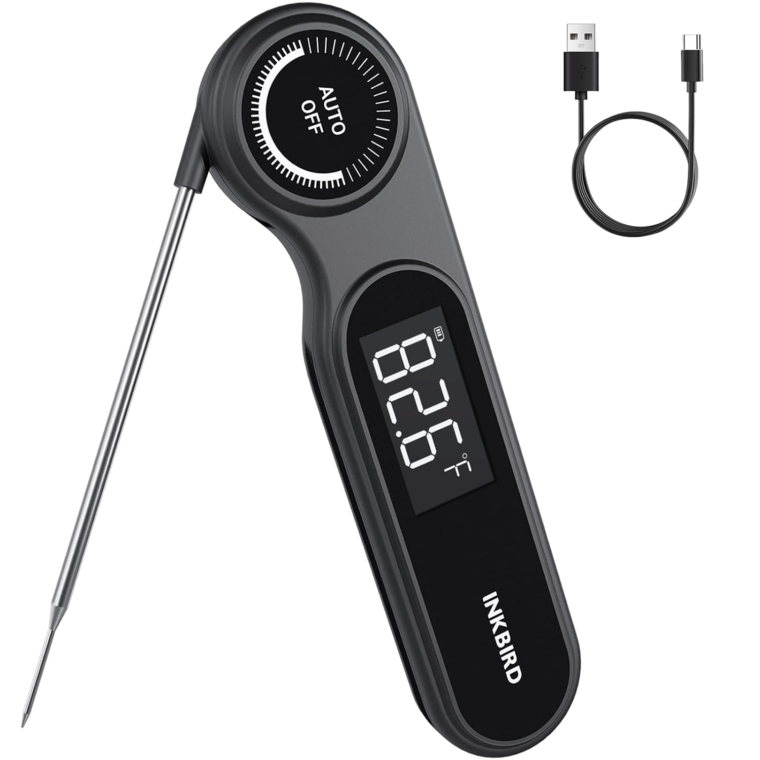 Detalle de Inkbird Rechargeable Instant-Read Meat Thermometer, 0.5-Second Readings