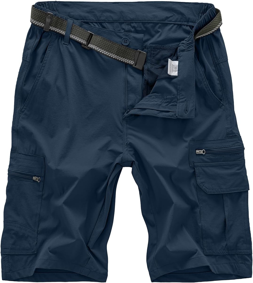 Imagen de Jessie Kidden Men's Outdoor Casual Expandable Waist Lightweight Water-Resistant Quick-Dry Shorts en OfertitasTOP
