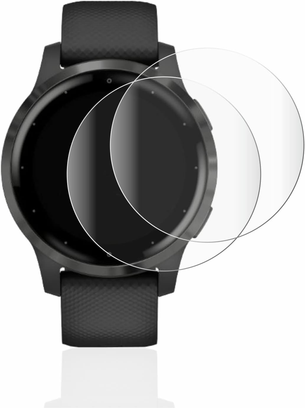 brotect 3D Curved Full Cover Screen Protector for Garmin vivoactive 4 (45 mm) – 2 Pack