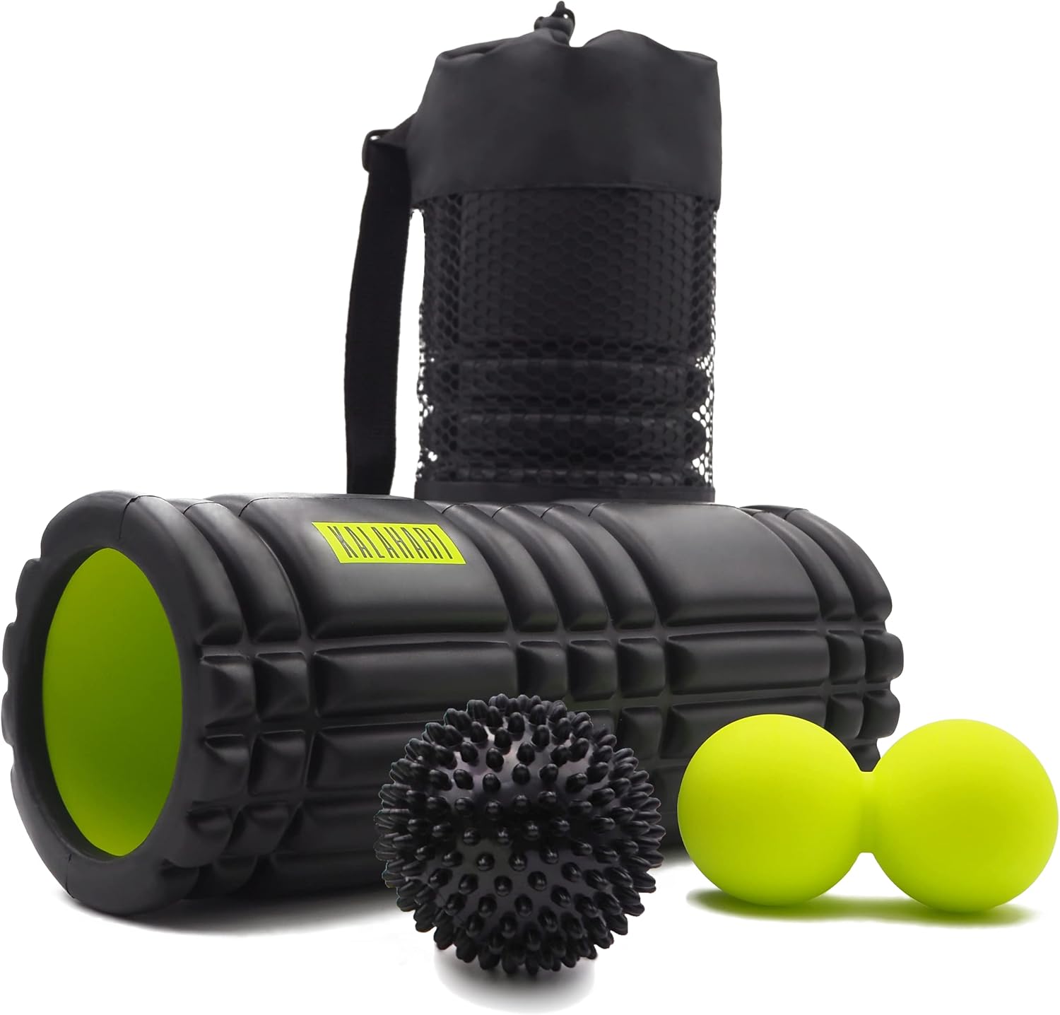 KALAHARI Foam Roller Set 3‑in‑1 per automassaggio e trigger point 🧘
