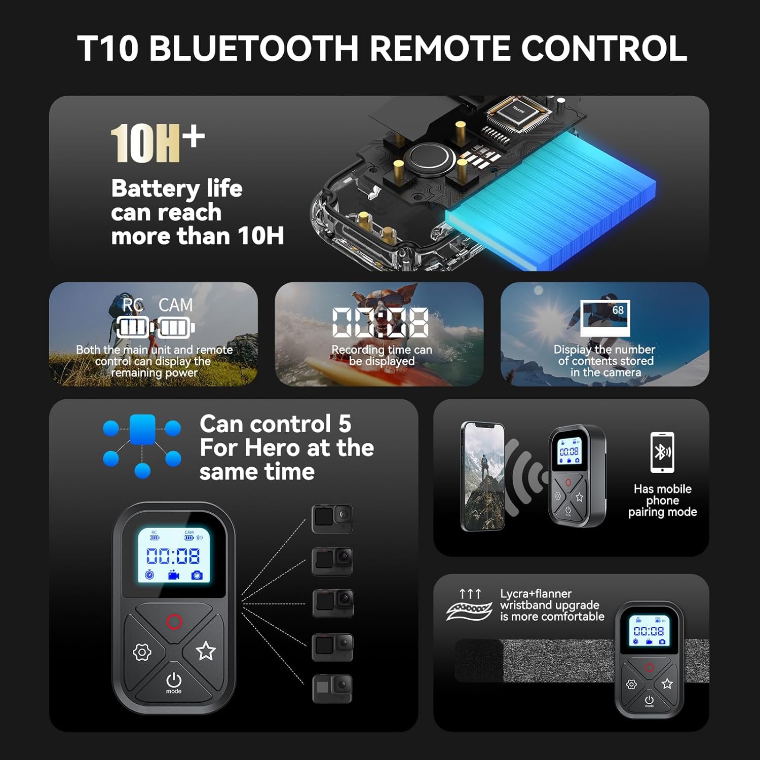 Thumbnail 5 de TELESIN Telecomando Bluetooth GoPro Hero 13