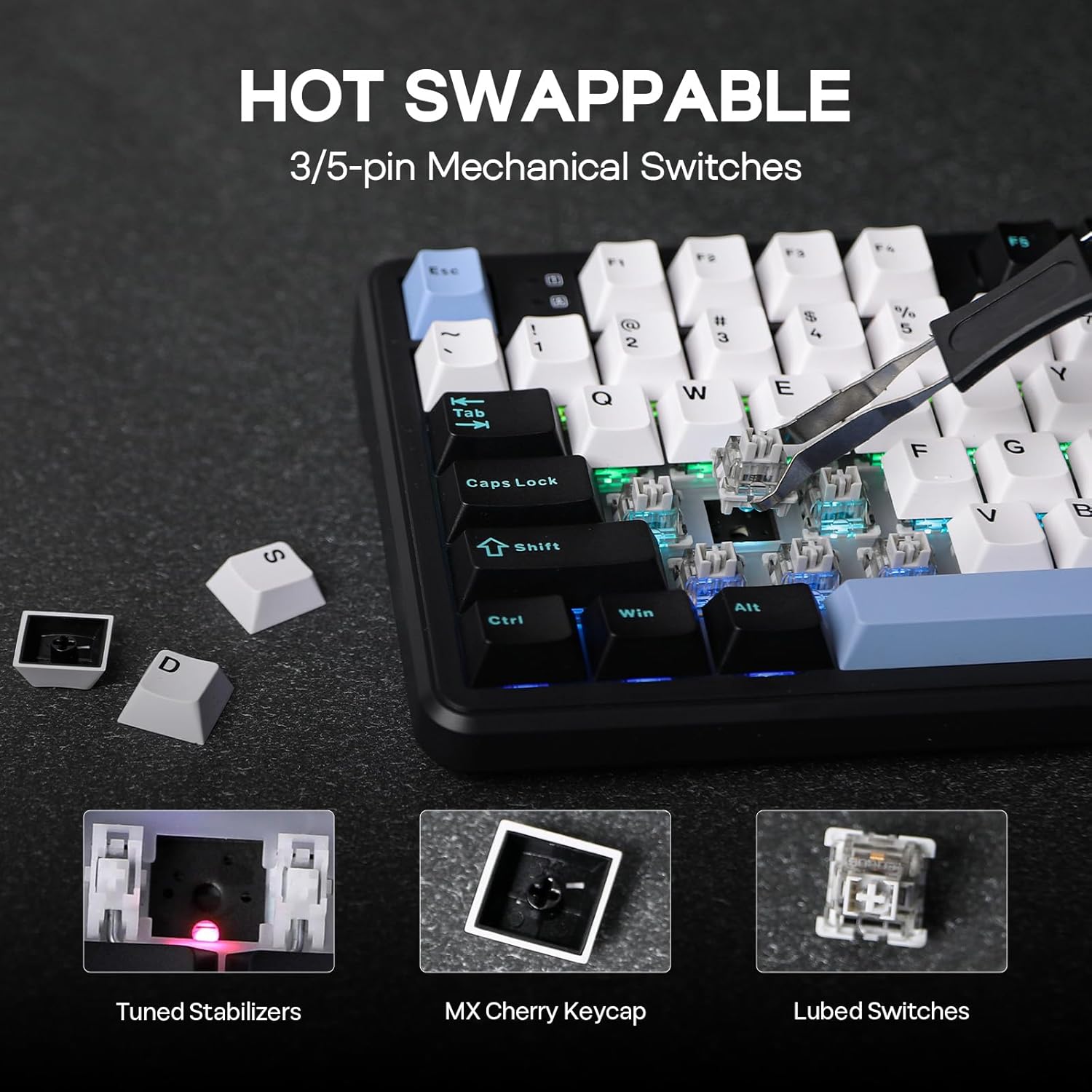 Thumbnail 4 de EPOMAKER Aula F108 Wireless Gaming Keyboard