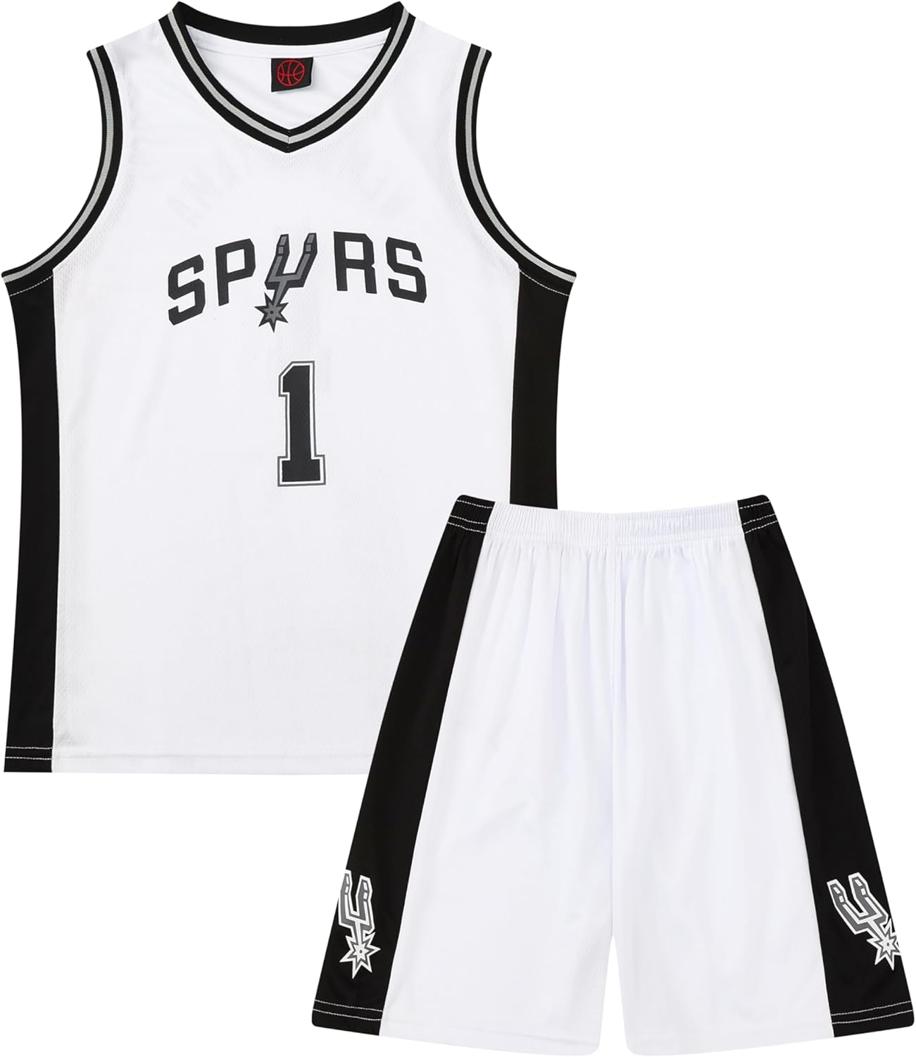 Thumbnail 6 de ISOVNUS Completo da Basket Bambino 2 Pezzi – Maglietta reversibile e Pantaloncini in mesh per bambini 3–15 anni