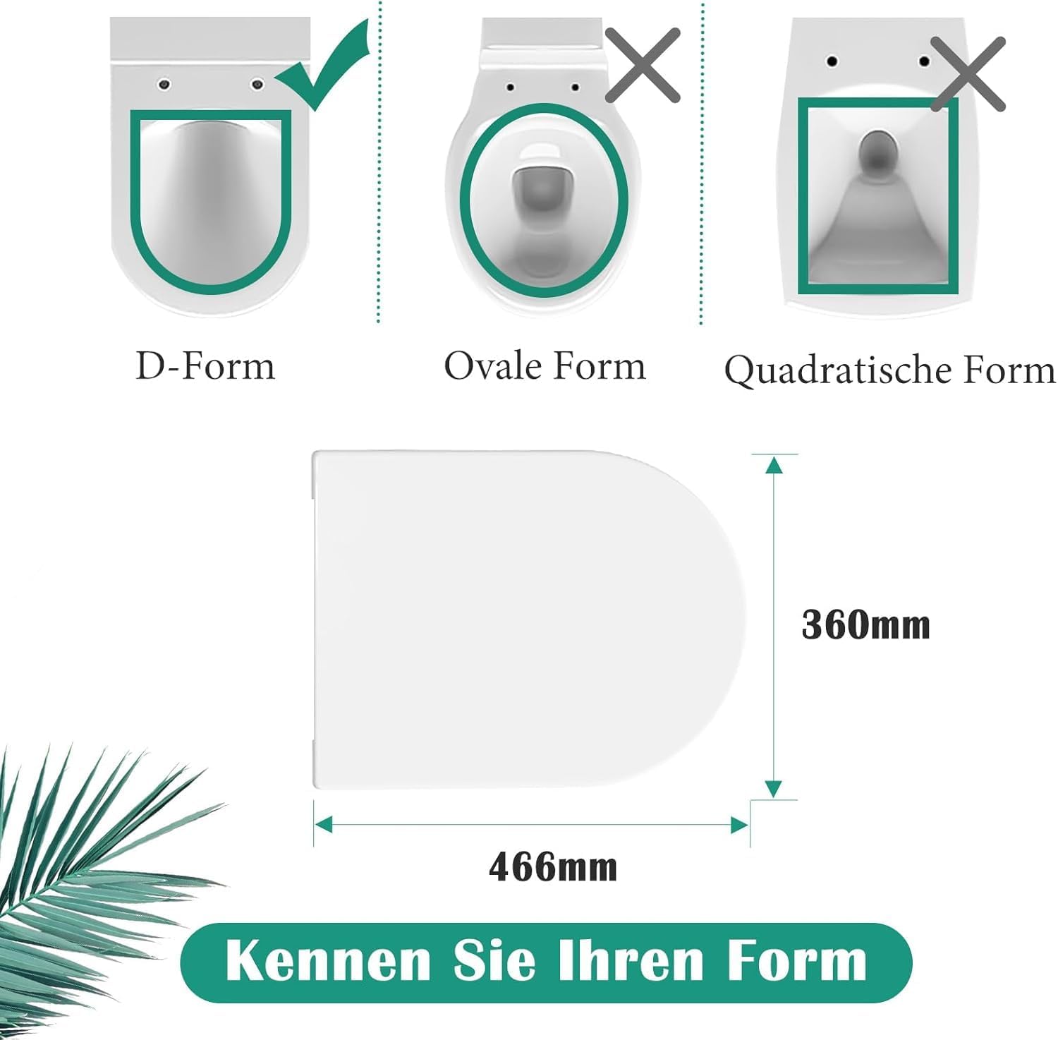 Thumbnail 2 de STOREMIC Toilet Seat Soft Close D Shape