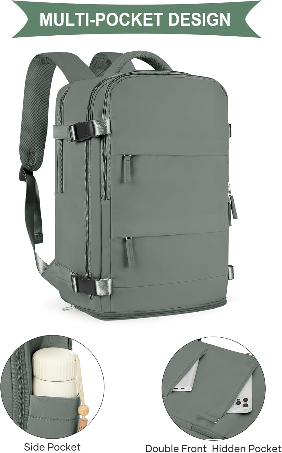 Thumbnail 3 de SZLX Mochila de viaje mujer 42 cm