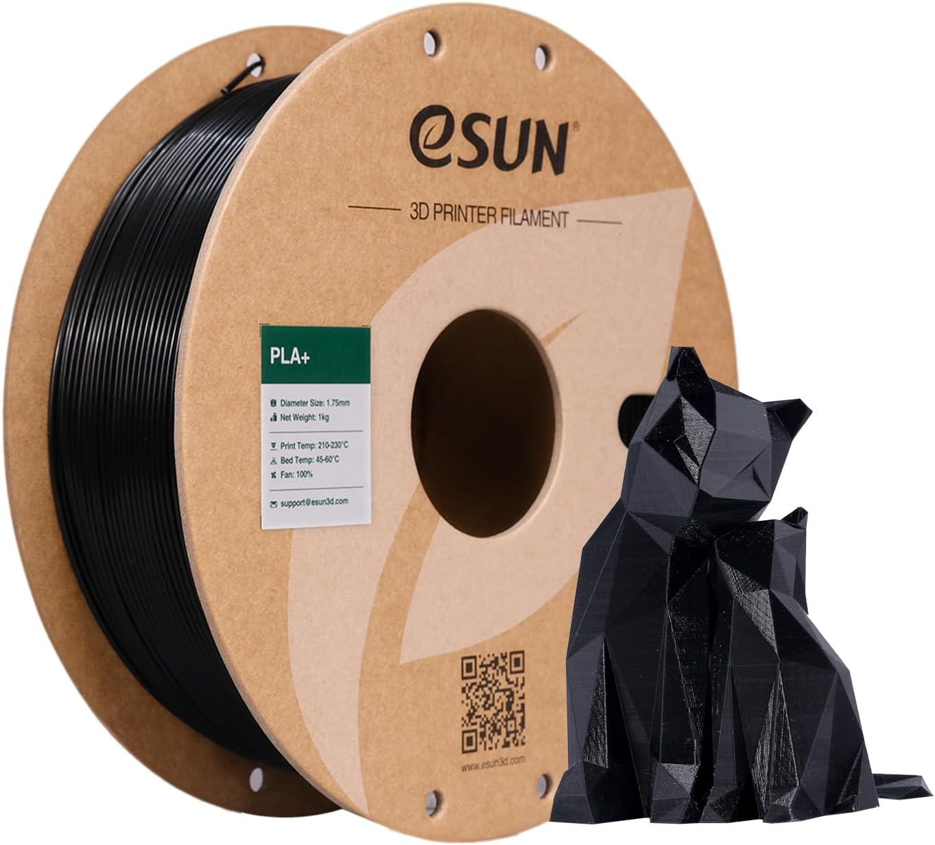 Detalle de eSUN PLA+ Filament 1.75mm 1kg spool for 3D printing 🖨