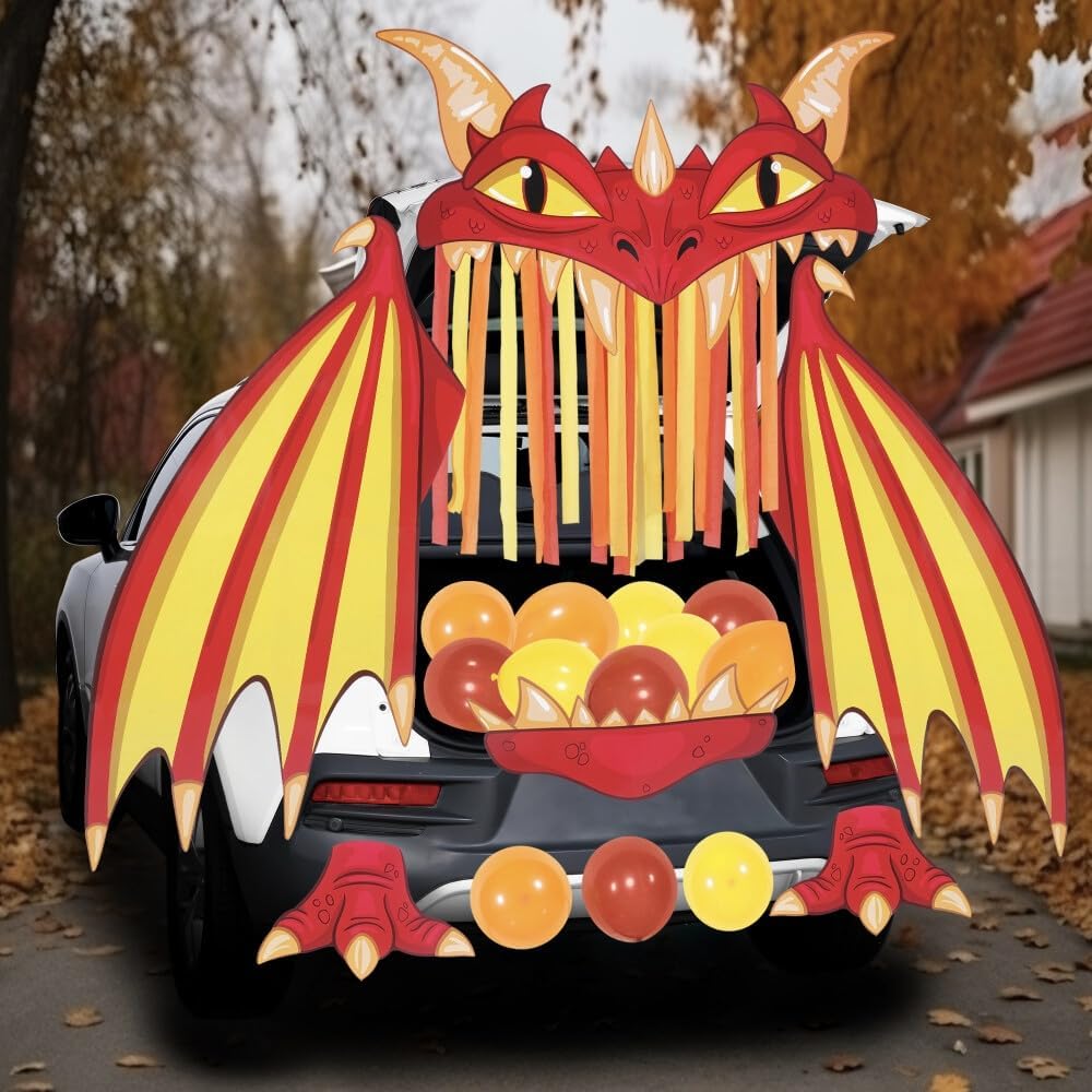 Thumbnail 4 de JOYIN 16501 Halloween Fire Dragon Trunk-or-Treat Car Decoration Kit