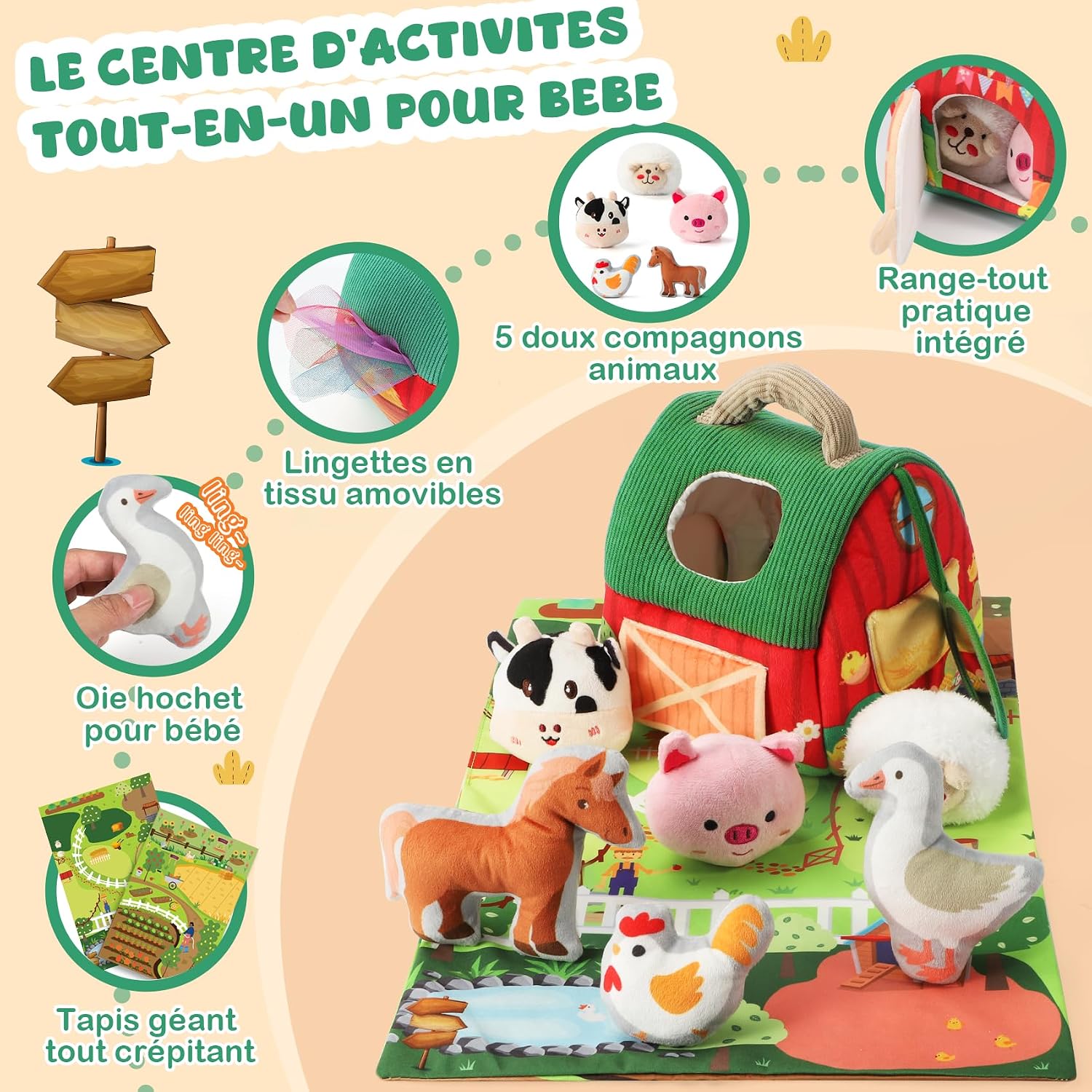 Detalle 2 de URMYWO Jouet Montessori 6 mois