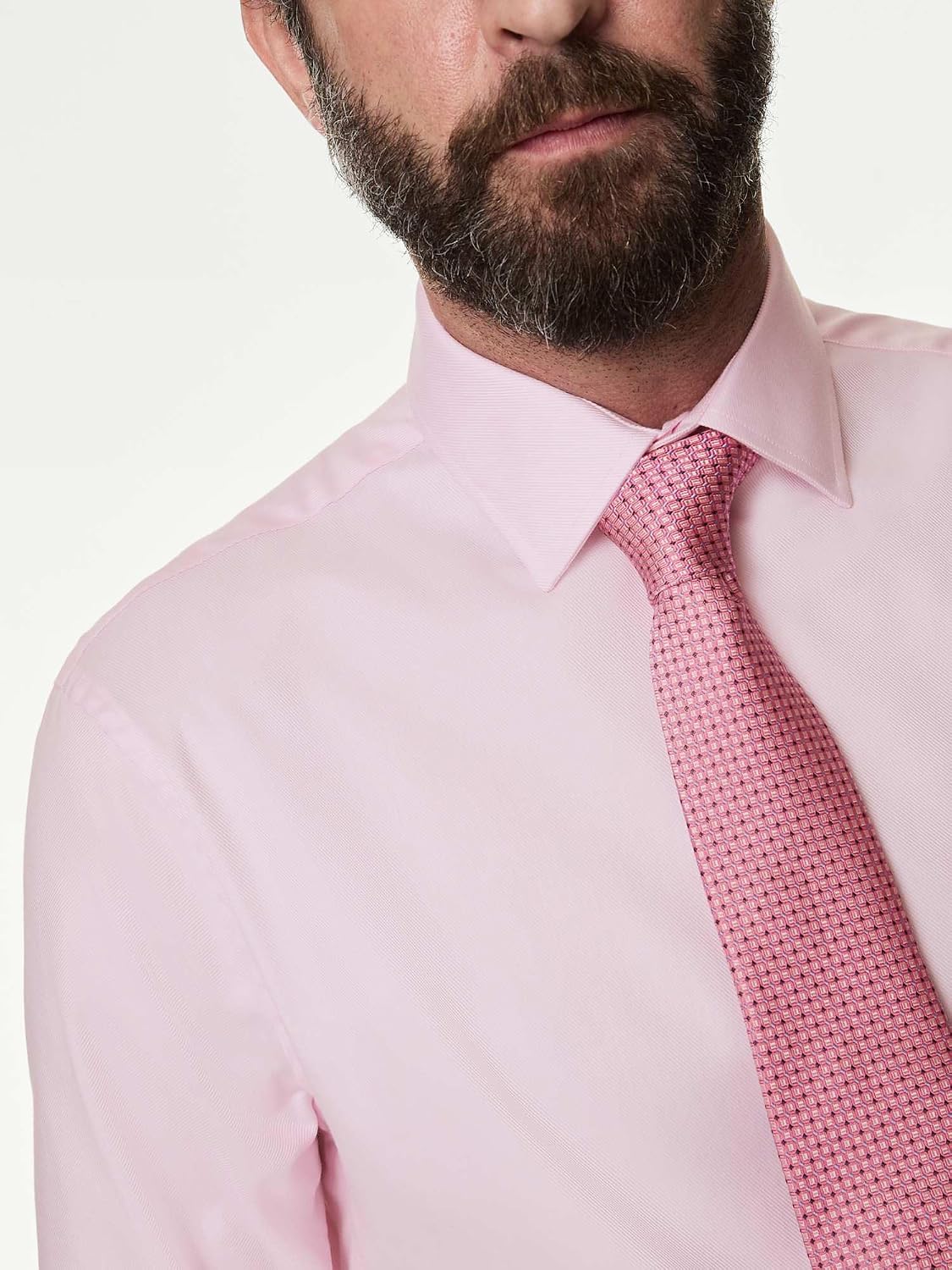 Detalle 2 de Marks & Spencer Sartorial herenoverhemd van katoen, fijne keperstof en easy iron
