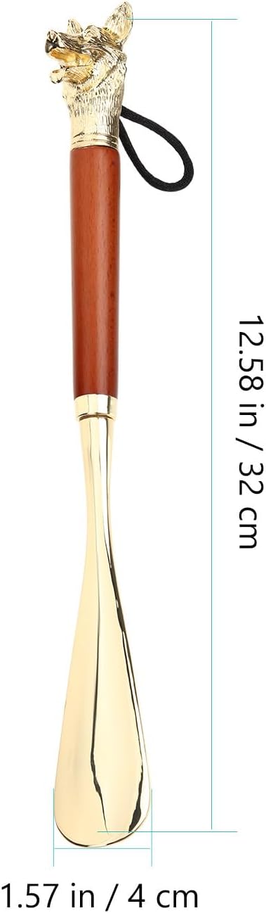Thumbnail 6 de Ciieeo 12.60in Long Handle Shoe Horn with Dog Head Grip – Zinc Alloy Travel Shoe Horn