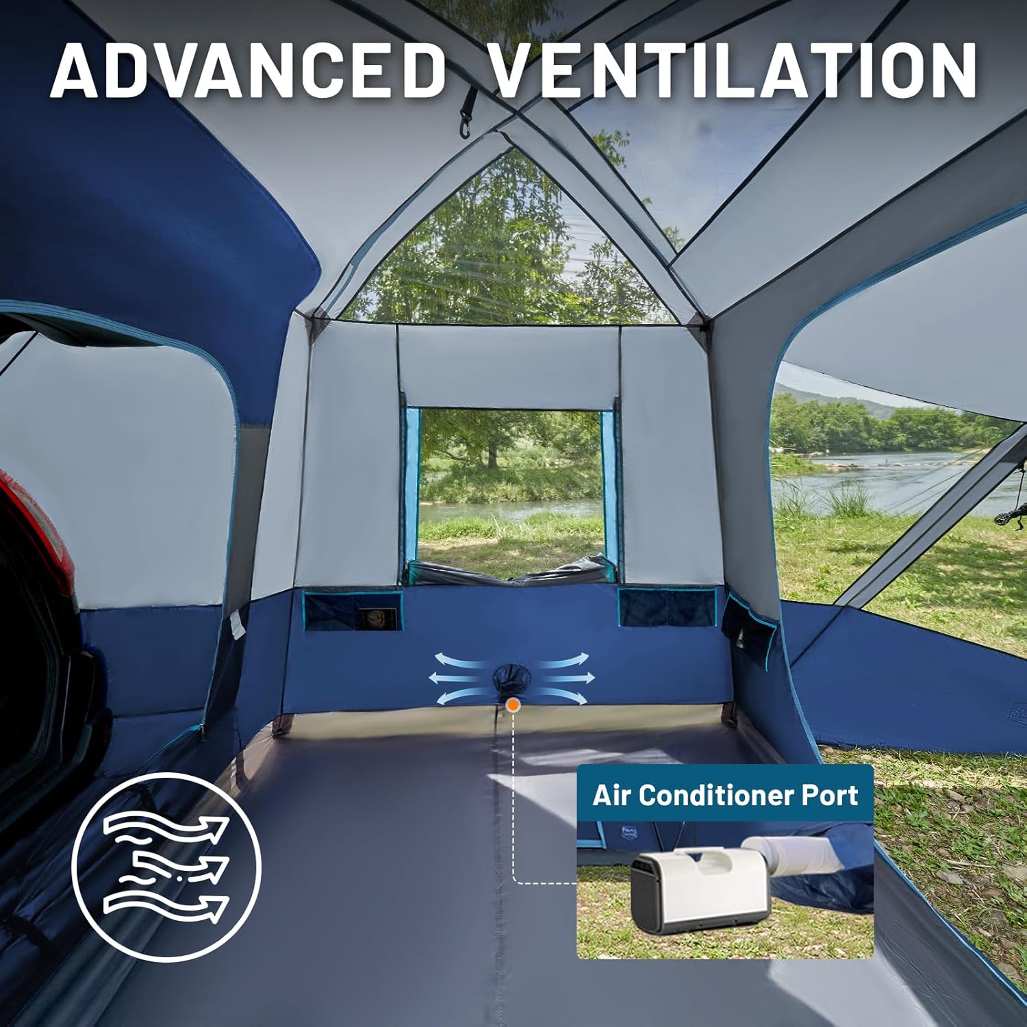 Thumbnail 6 de TIMBER RIDGE 5-9 Person SUV Tent with Screen Porch and Awning