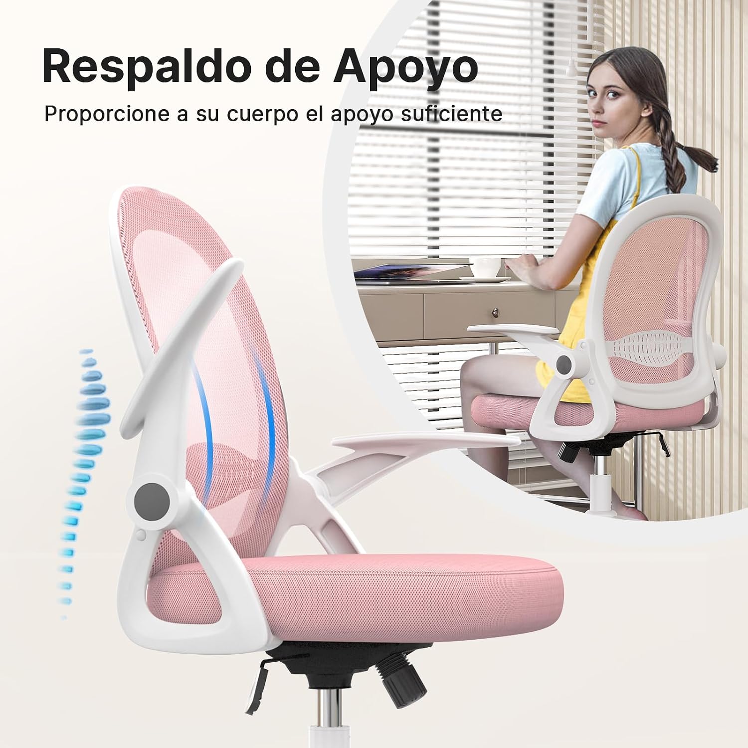 Detalle 2 de naspaluro Silla de Oficina ergonómica 360°