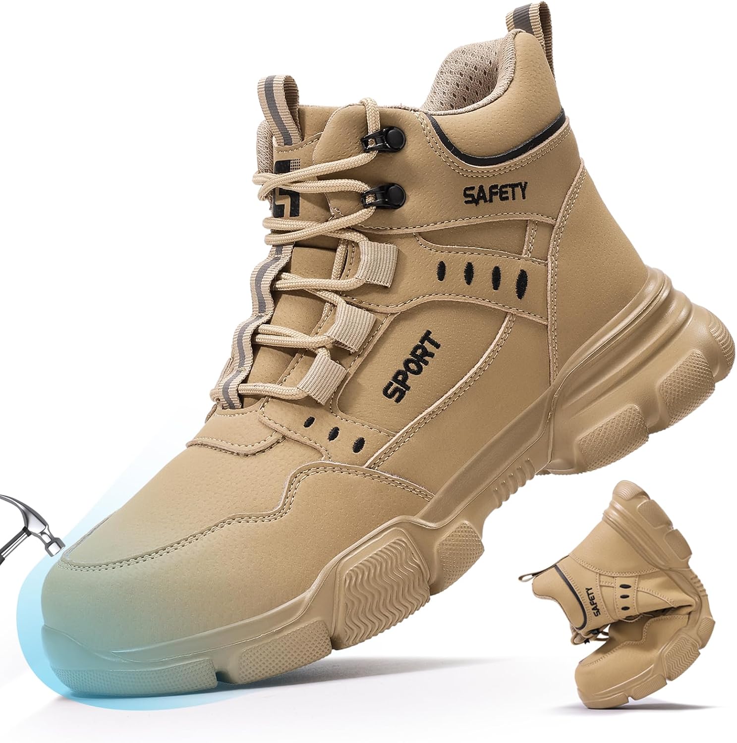Thumbnail 6 de GUYISA PRO steel toe cap safety boots with Kevlar midsole – lightweight puncture-resistant work footwear