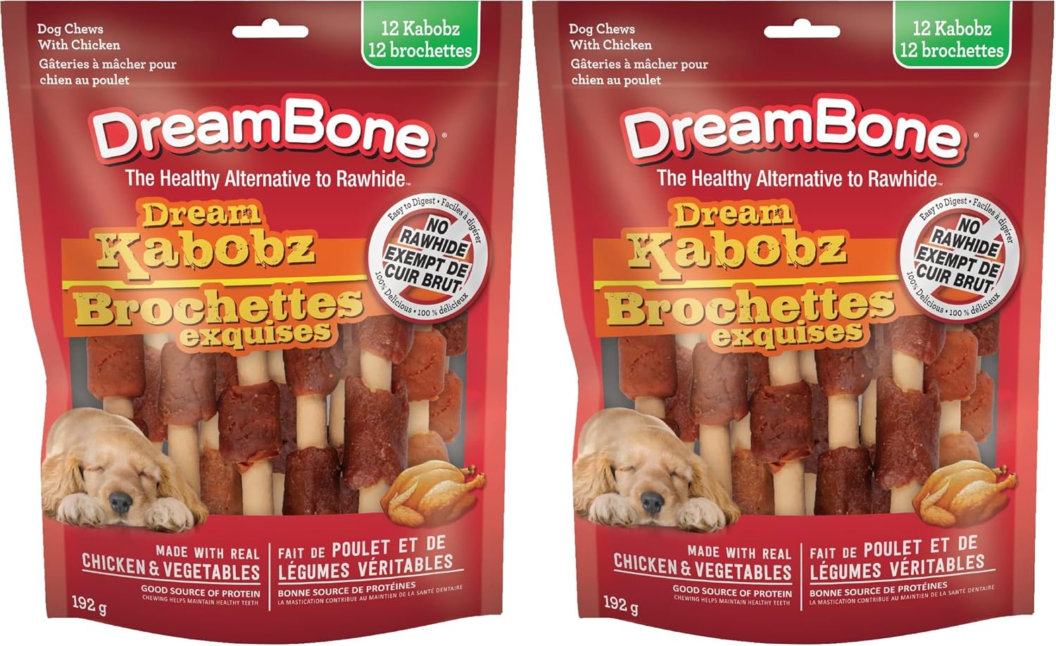 Detalle 2 de DreamBone Dog Chews, 12 Count
