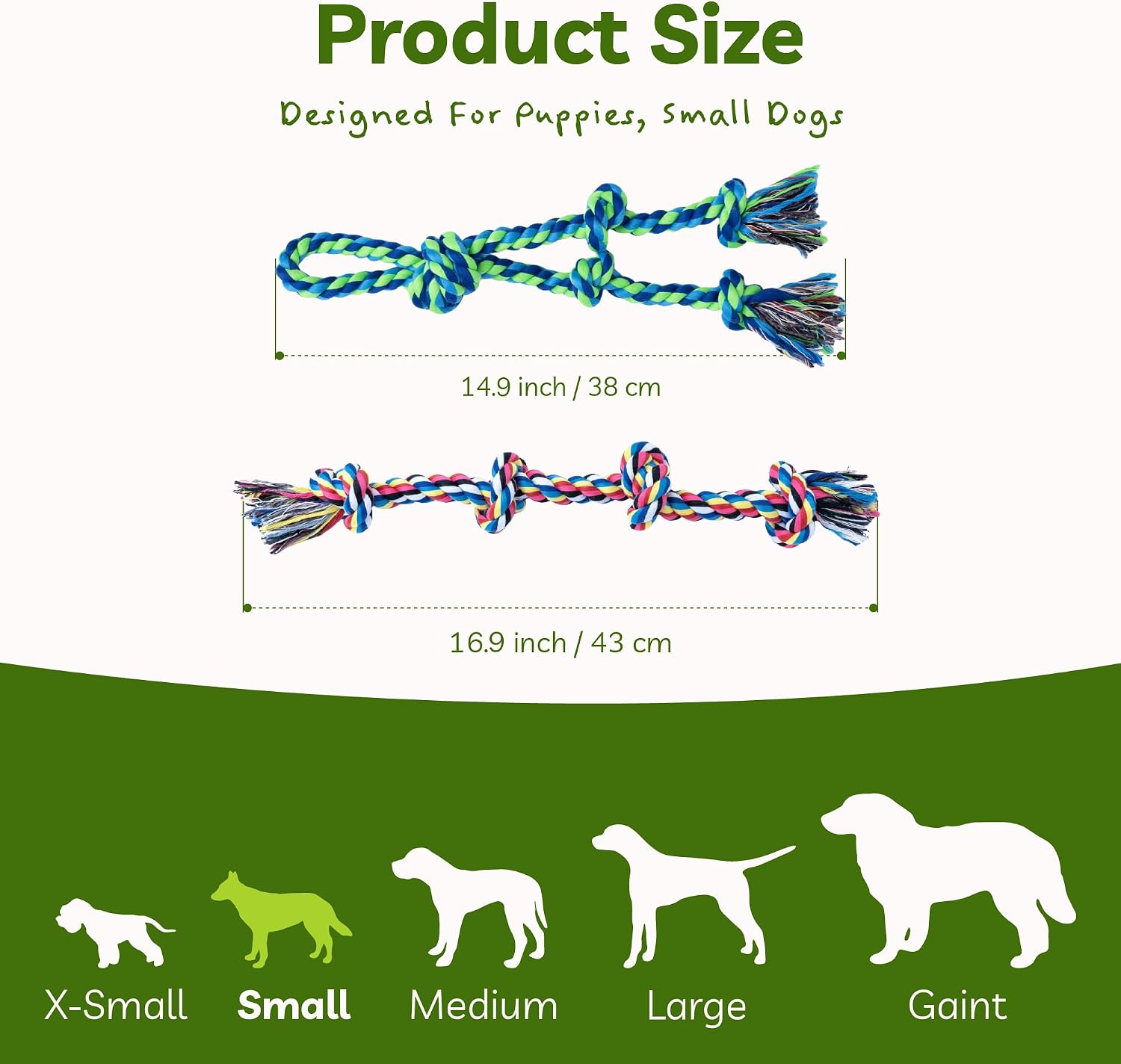 Thumbnail 6 de SHARLOVY Puppy Teething Toys 2 Pack