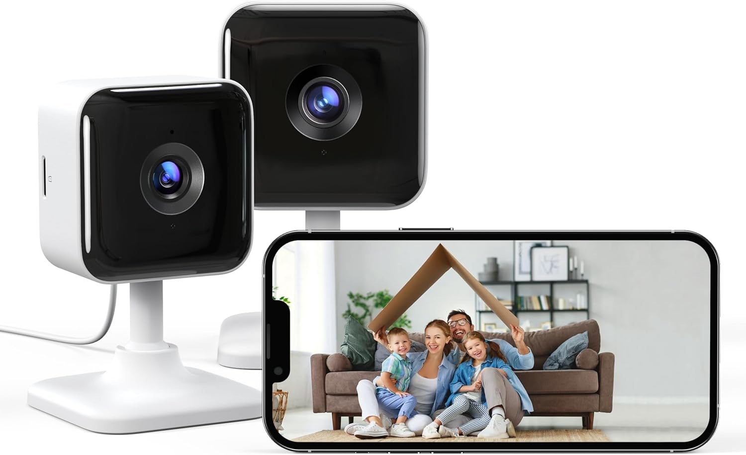 Detalle de GNCC Indoor Camera 2K 2-pack security camera