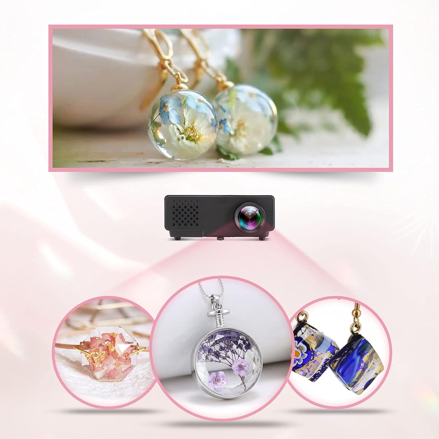 Thumbnail 2 de Résine UV cristal époxy YIEHO 300 g pour bijoux artisanaux, transparente et durcissable
