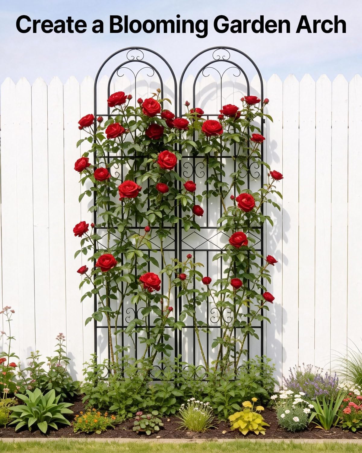 Detalle 2 de Suteck Metal Garden Trellis 87-Inch