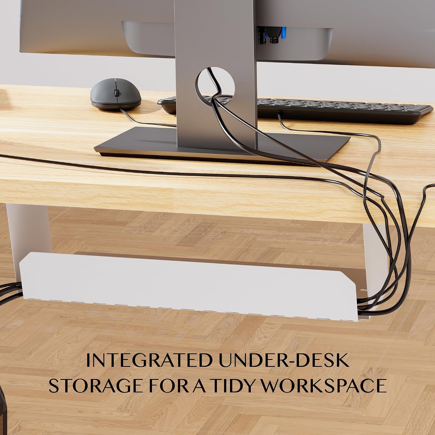 Thumbnail 6 de FLEXISPOT Lite Electric Standing Desk, Maple Wood Top with Memory Height Settings