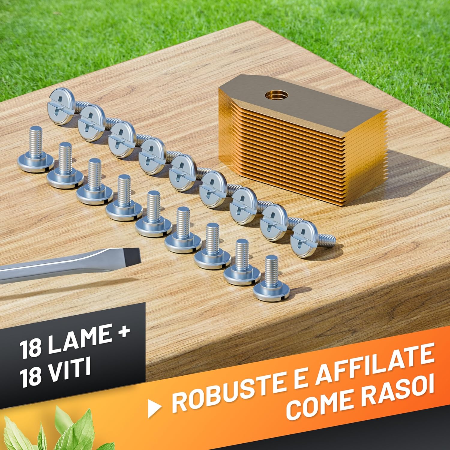 Detalle 1 de GRÜNTEK Lame robot tagliaerba 18