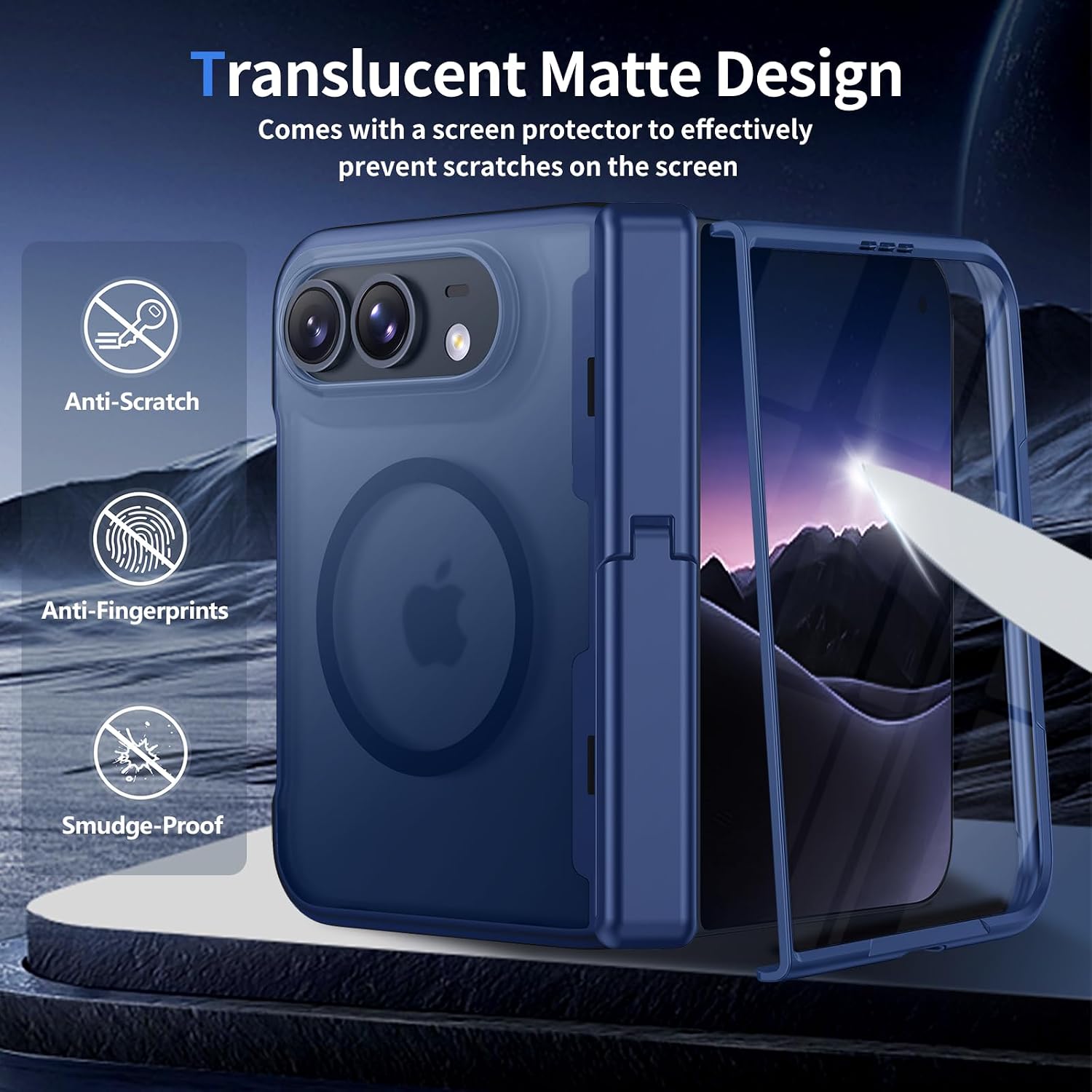 Detalle de H HUALELE WTL-IP Duo Magnetic iPhone Duo Case with Stand and Hinge Protection