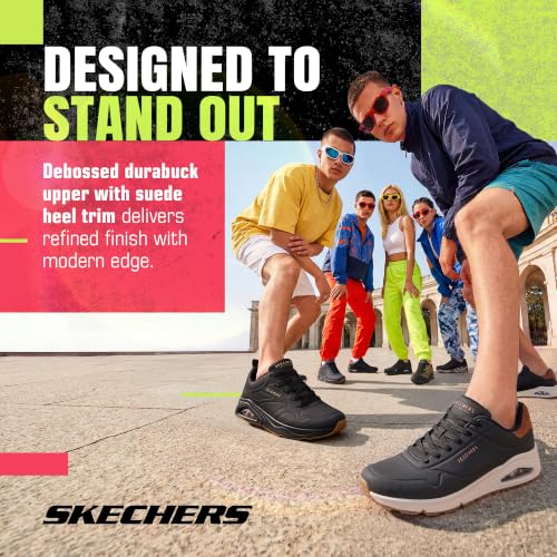 Detalle de Skechers Uno Suited on AirSneaker pour Homme – Durabuck marron/Noir, 43 EU