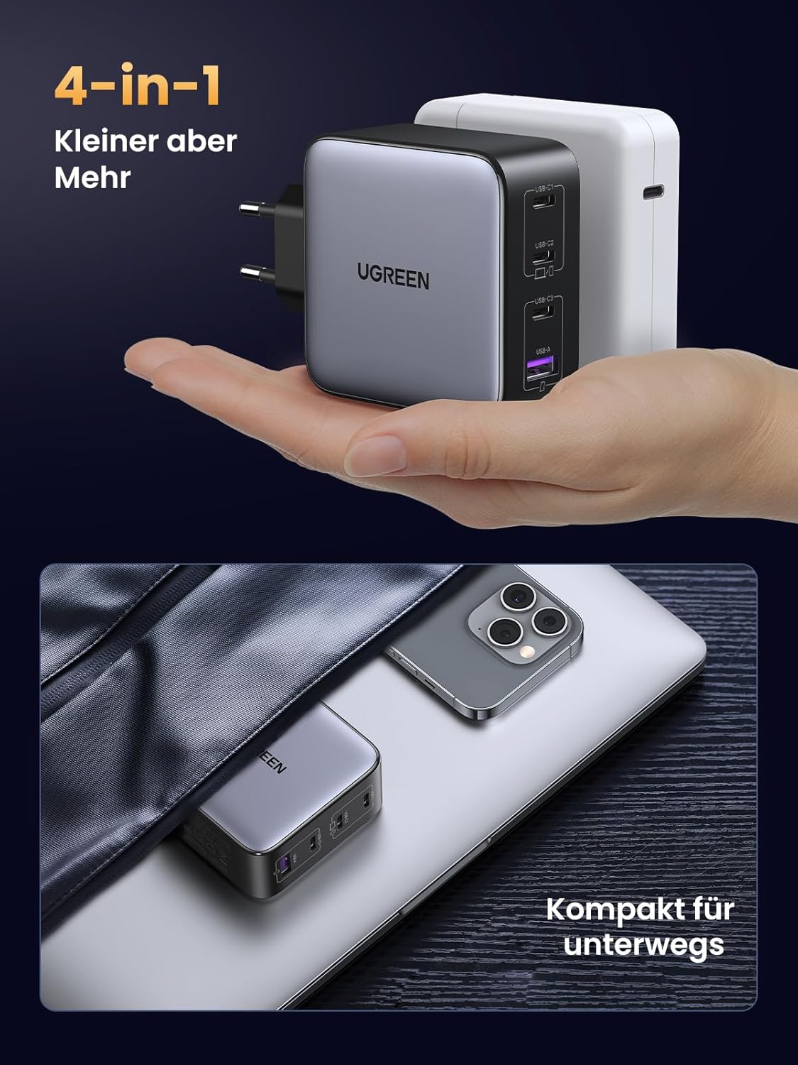 Thumbnail 6 de UGREEN Nexode 100W Ladegerät 4‑Ports ✅