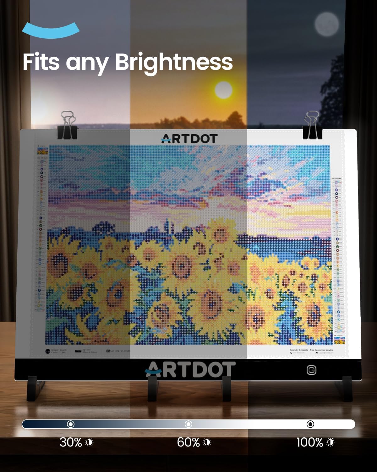 Detalle de ARTDOT Leuchttisch A3 1500 Lux đš