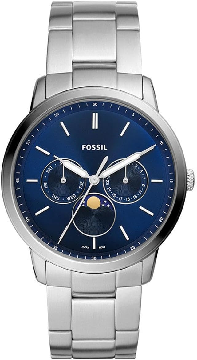 Thumbnail 4 de Fossil Neutra Herrenuhr: Mondphasen, Edelstahlgehäuse und Lederband