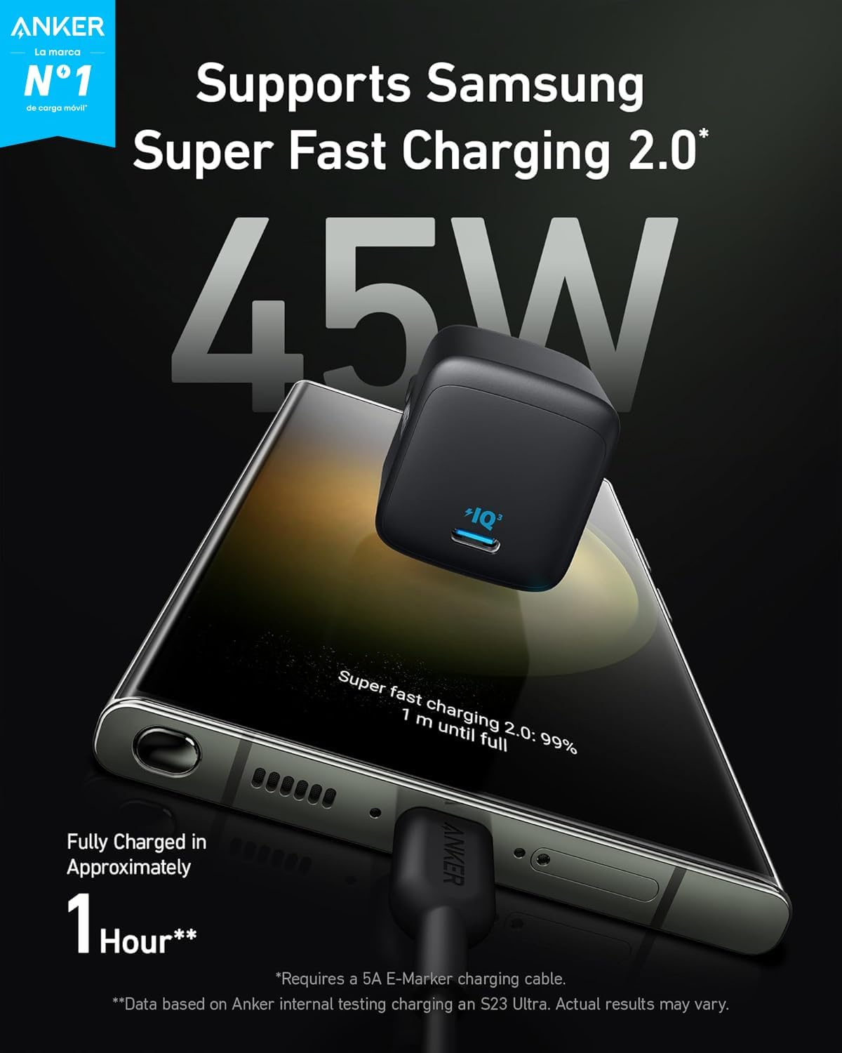 Thumbnail 1 de Anker 313 Ace 45W Cargador USB-C rápido