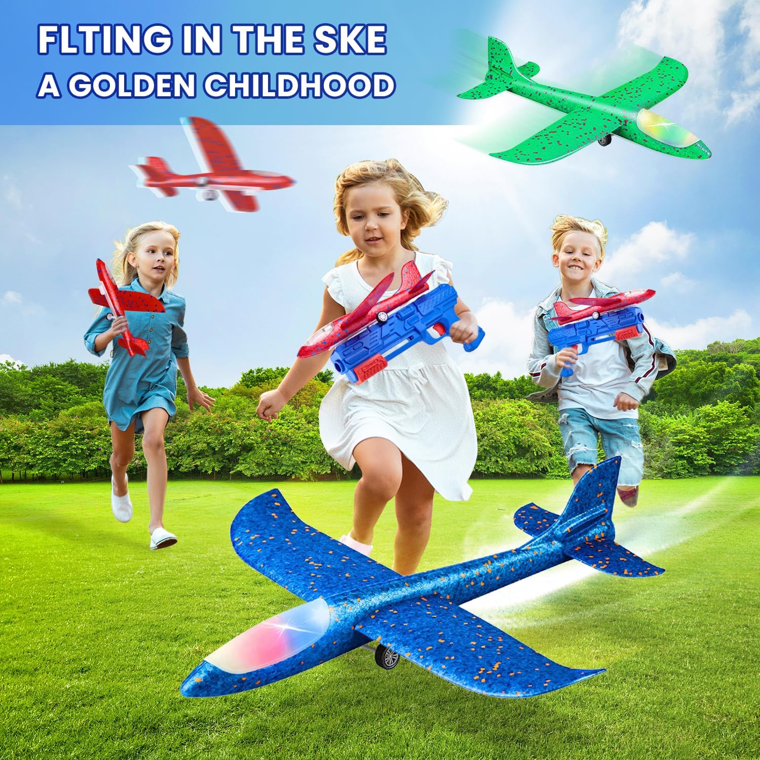 Thumbnail 2 de Neoot Neoot Toy Airplane 3 Pack LED