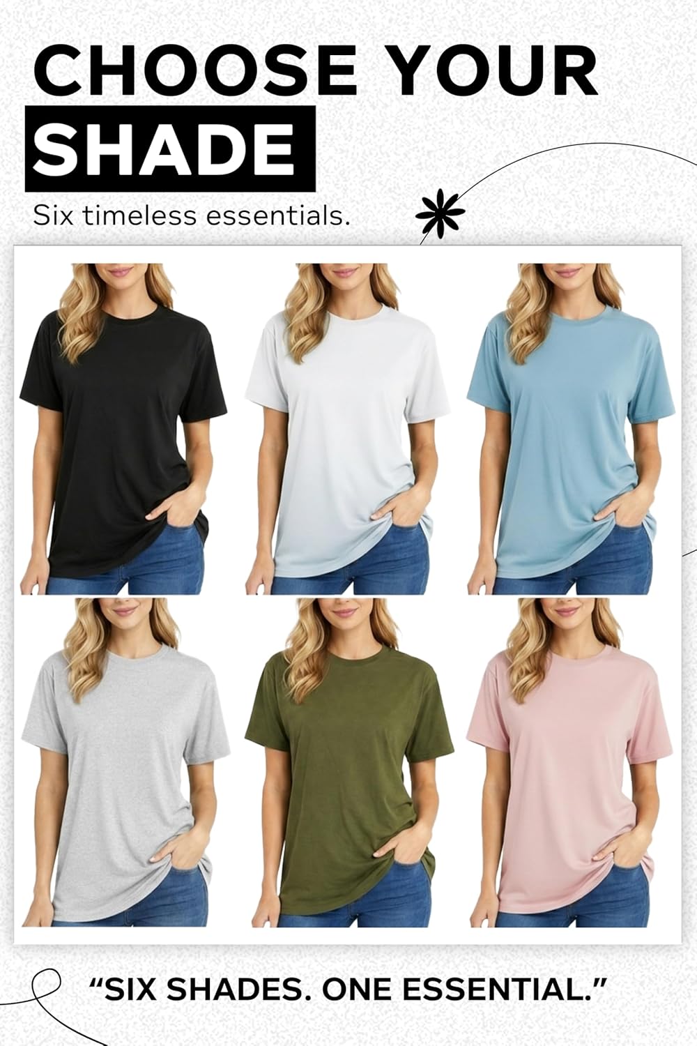 Thumbnail 5 de Re Tech UK 100% Cotton Women's T Shirt – Soft, Loose Fit Plain Tee