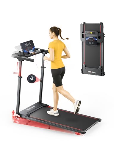Detalle de Toputure 6 en 1 Cinta de Correr Plegable: rendimiento para hogar y oficina con inclinación, app y pantalla LED