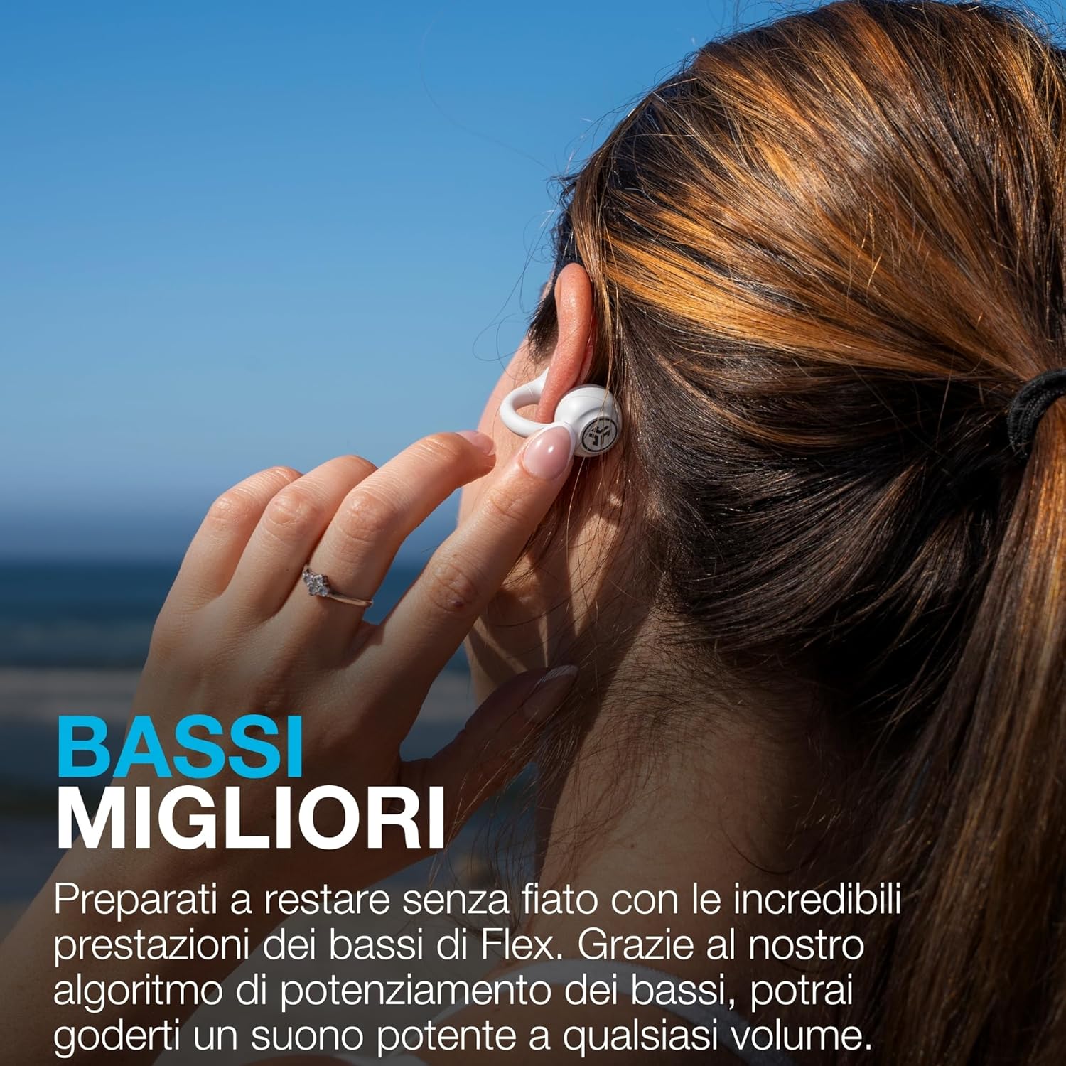 Thumbnail 6 de JLab Flex Cuffie Open Ear Wireless: Auricolari con Clip, Bluetooth Multipoint e Personalizzazione App