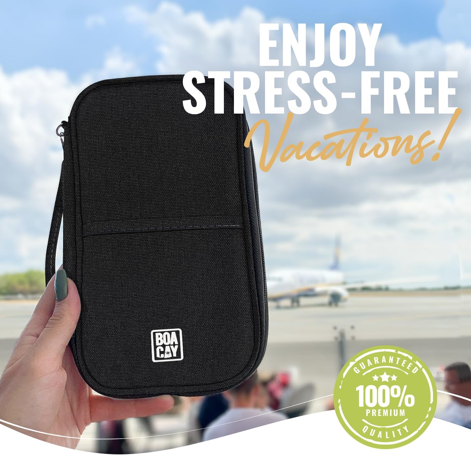 Thumbnail 6 de BOACAY Family Passport Holder RFID travel wallet 🧾