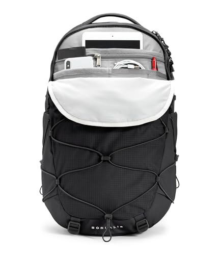 Detalle de The North Face Women's Borealis Backpack (Blk/Wht-NPF) — Everyday Comfort for Work, Classes, and Commutes