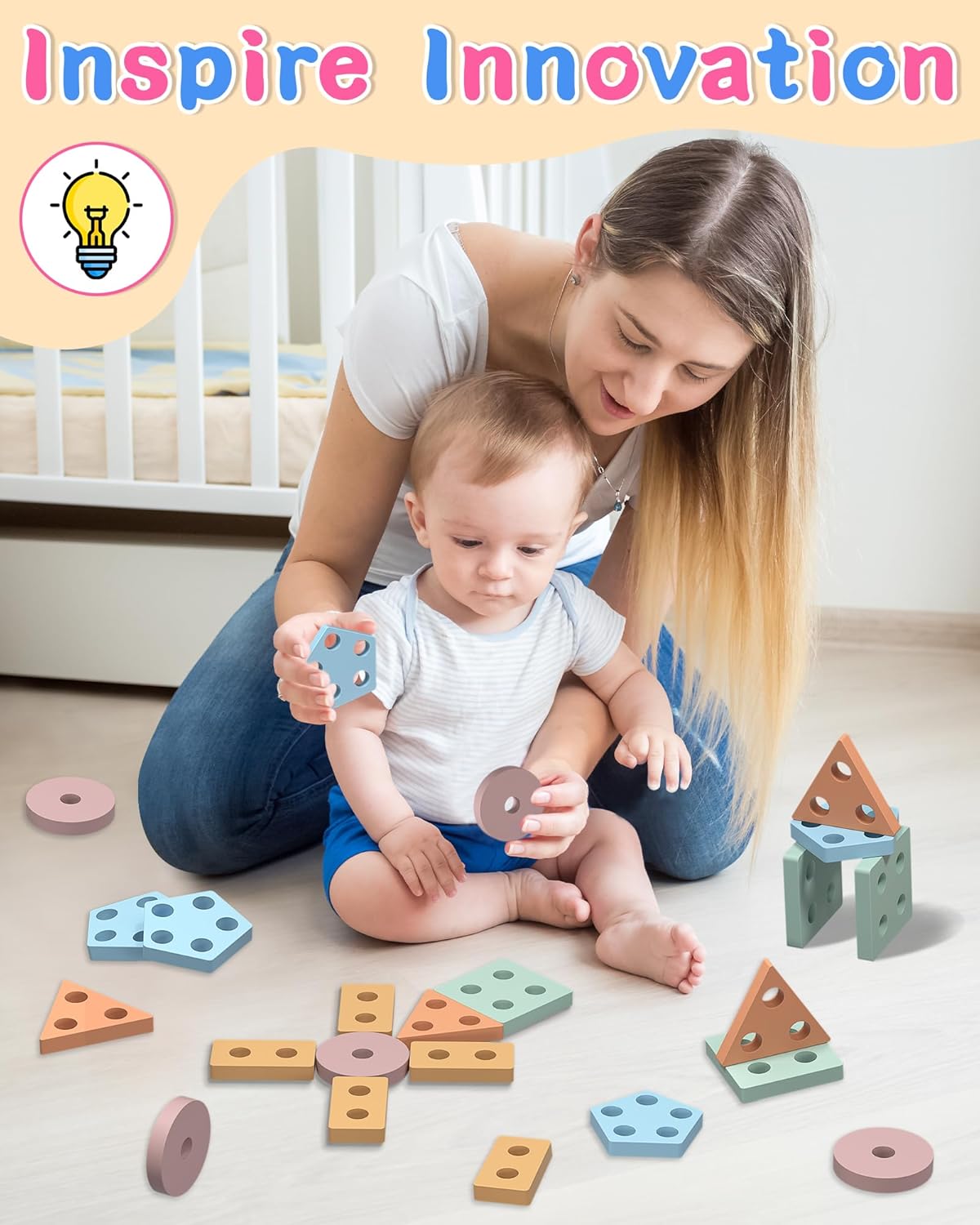 Detalle de kecristv Montessori Shape Sorter 20-Piece
