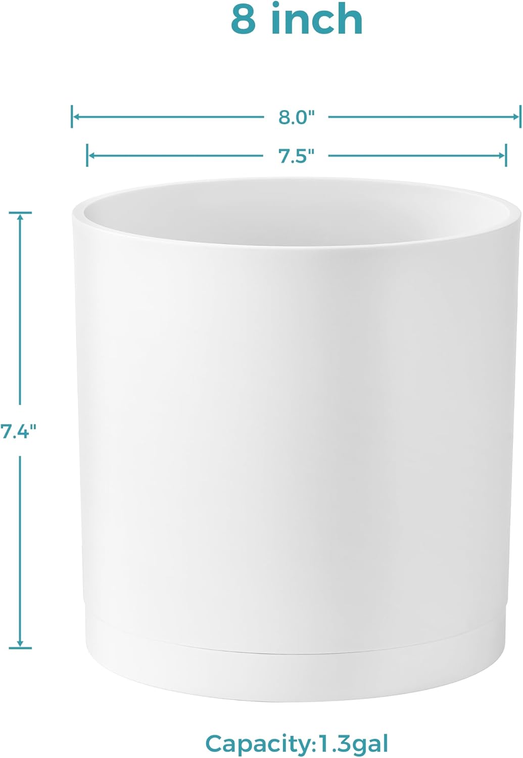 Detalle de FaithLand Cylinder Planter, 8-Inch