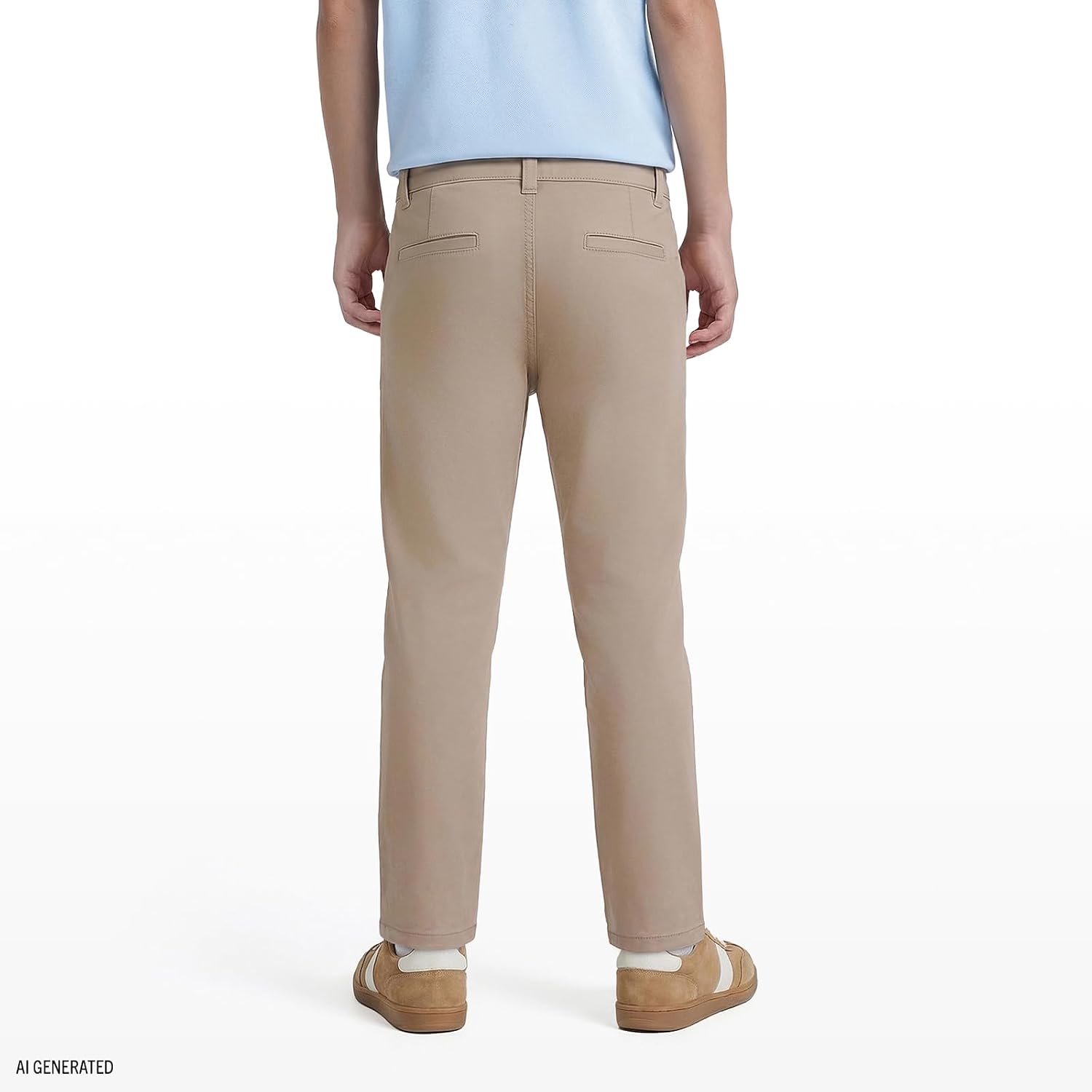 Detalle de Izod Boys' School Uniform Twill Pants, Flat Front & Comfortable Waistband
