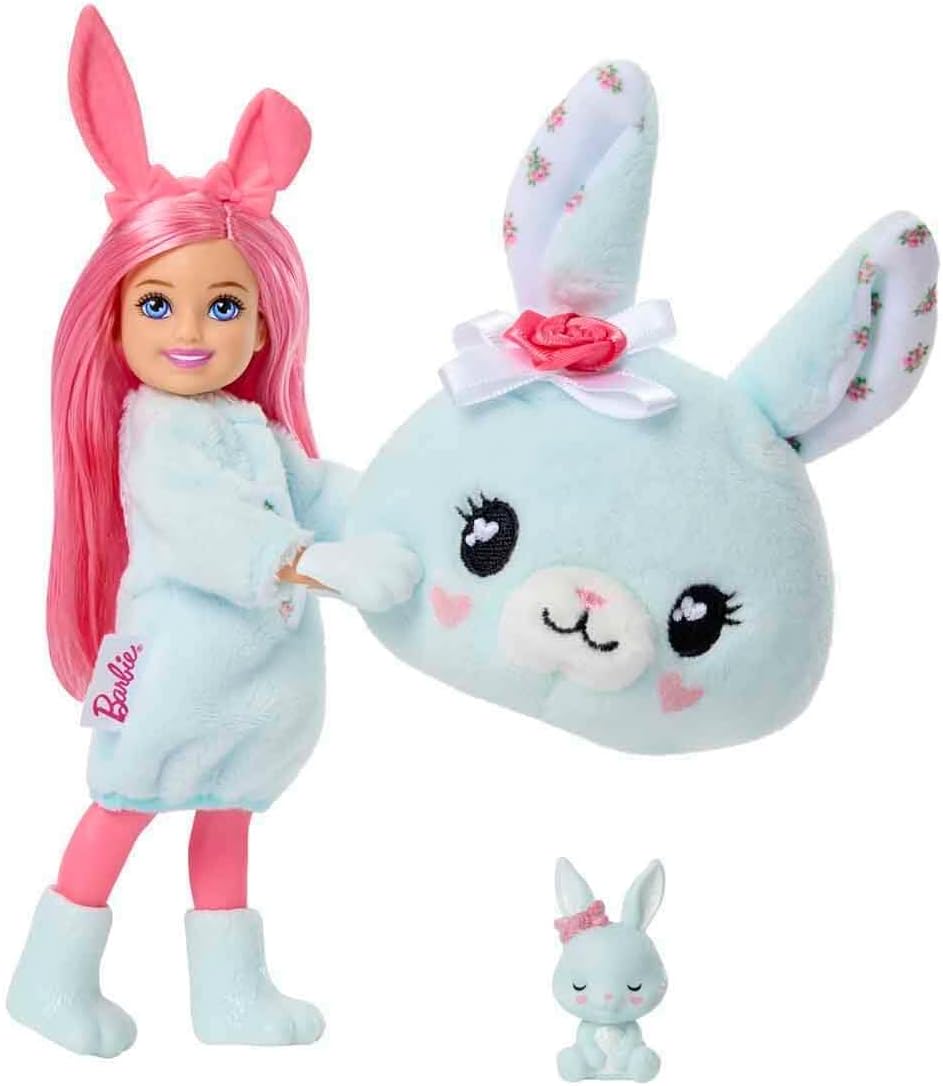 Thumbnail 3 de Barbie Chelsea Cutie Reveal Care Bears Serie 2 (JMW63), mini bambola con costume in peluche e 6 accessori sorpresa