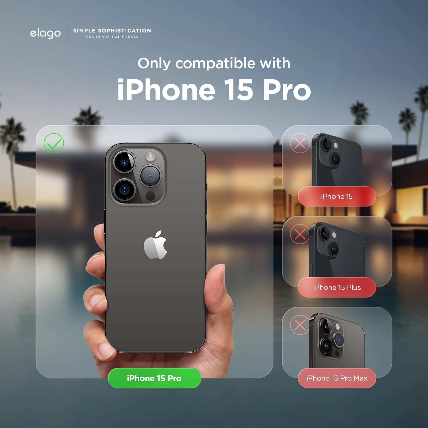 Thumbnail 1 de elago Cover Magnetica Armor per iPhone 15 Pro compatibile MagSafe in TPU + PC (Nero)