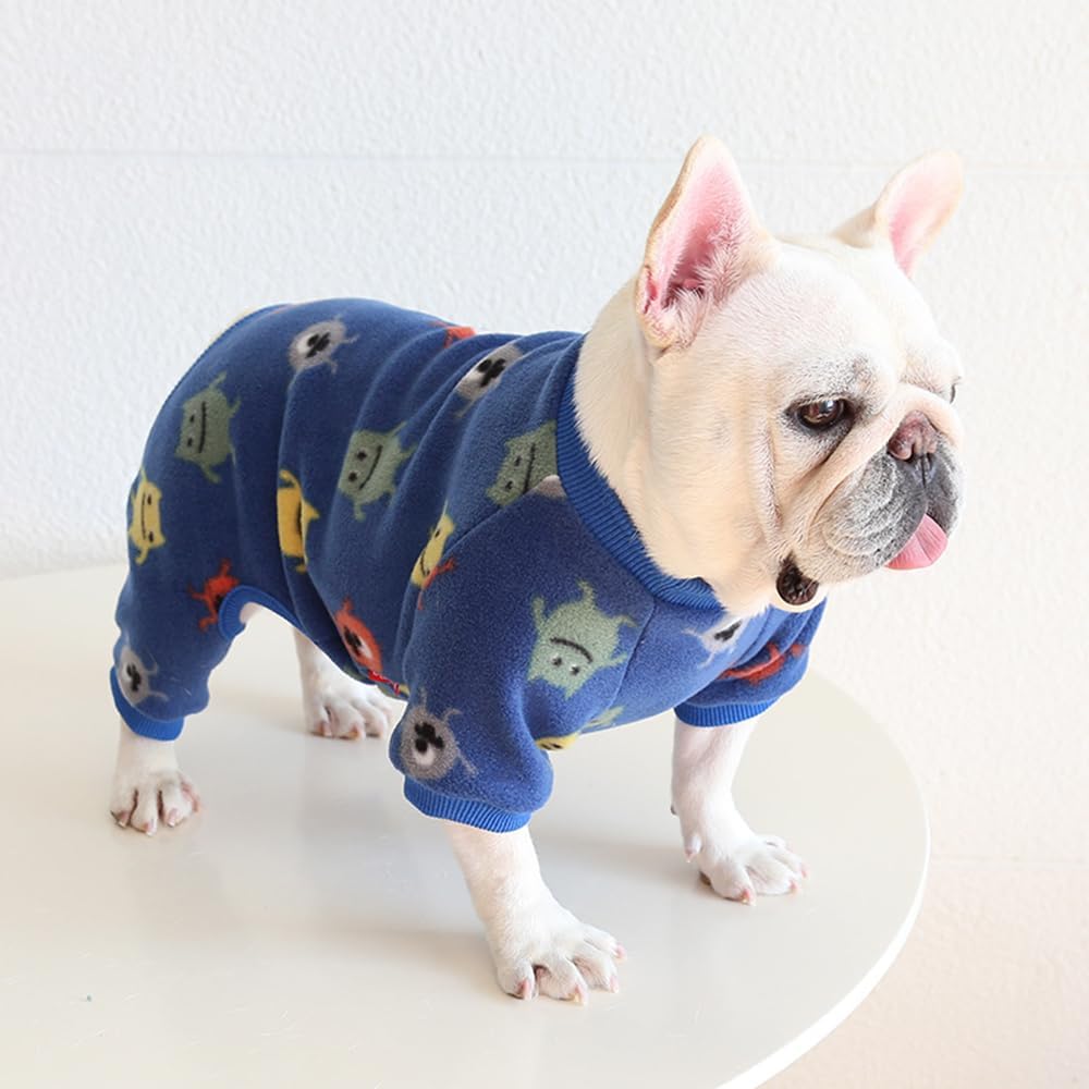 Detalle 1 de Dog pyjamas jumpsuit for fat dogs, Dark Blue M