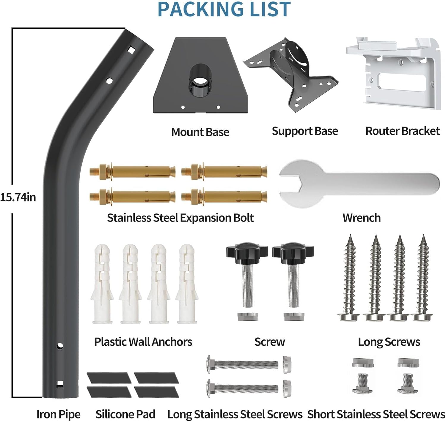 Thumbnail 4 de Starlink Gen 3 Mount Adjustable Wall or Roof Kit
