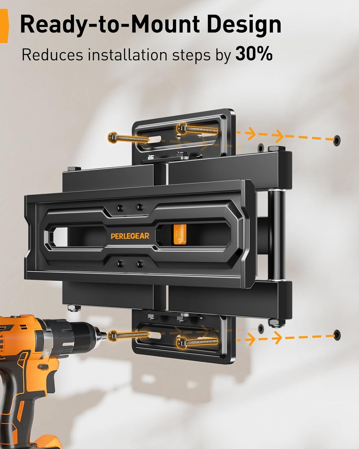 Thumbnail 6 de Perlegear Supporto TV da 23–70" fino a 50 kg