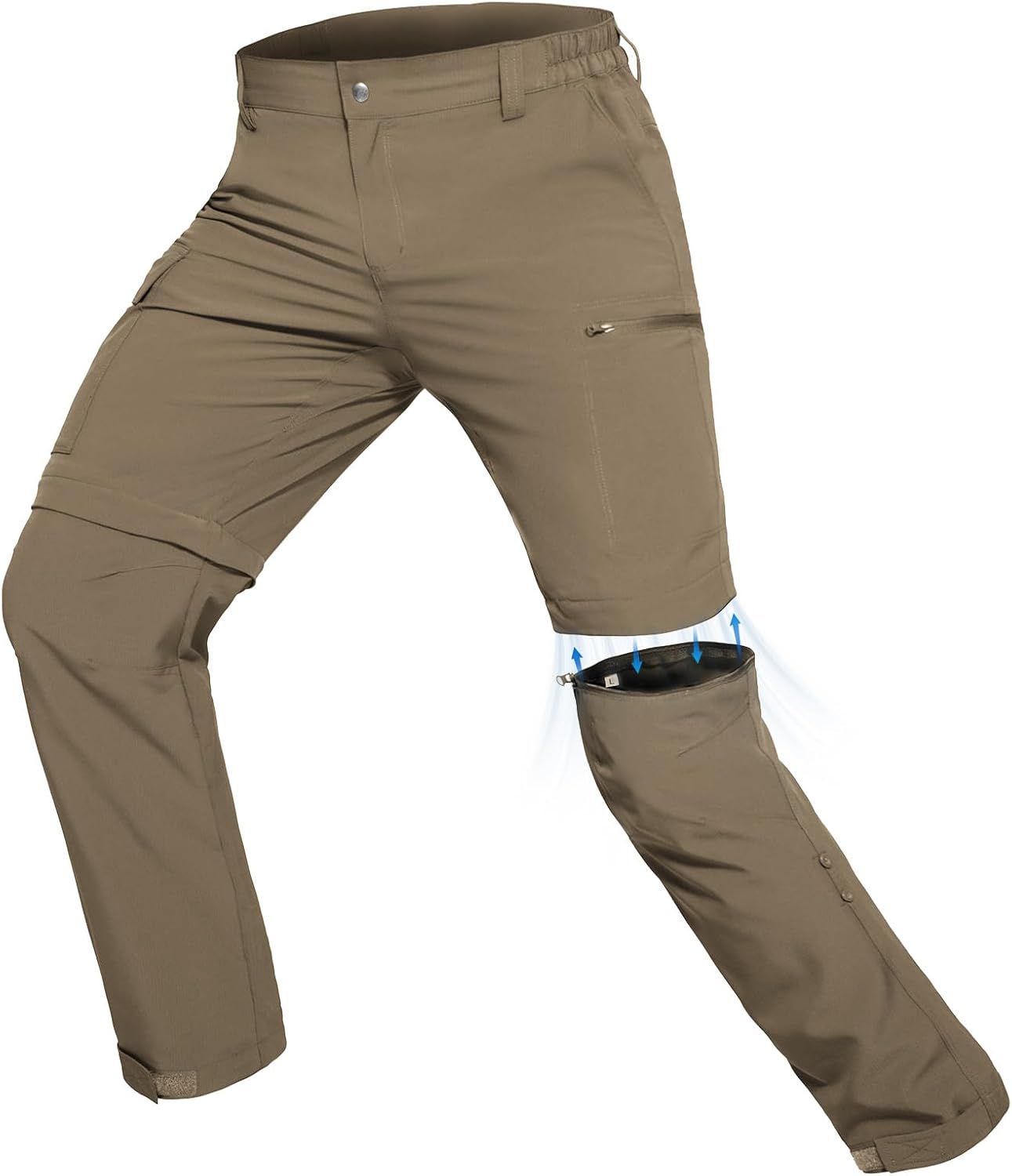 Detalle de Hiauspor Wanderhose Zip-Off Herren, 5 Taschen